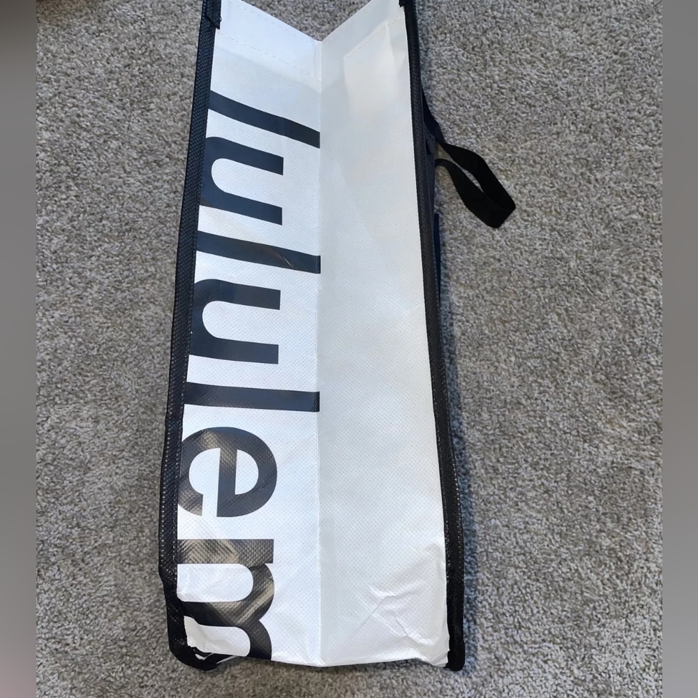 Lululemon Athletica Black Tote Bag Reusable - Picture 2 of 3